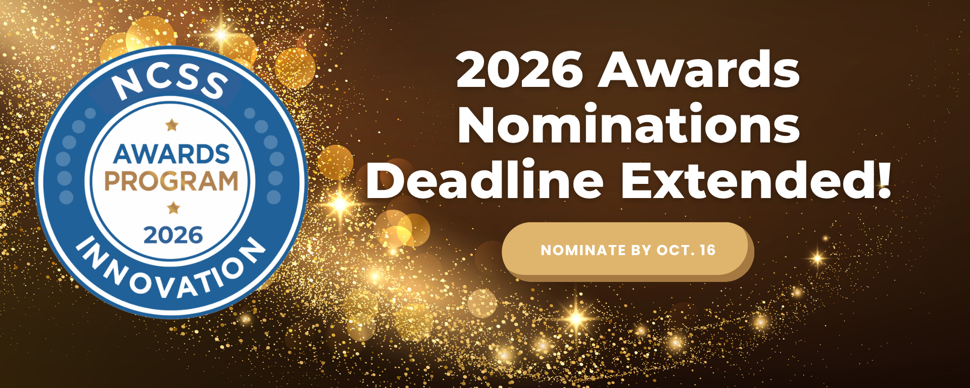 NCSS 2026 Awards Deadline Extended Slider